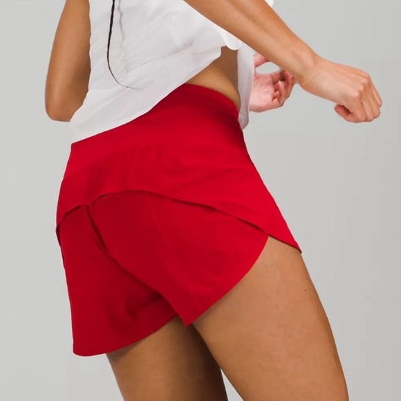 ❤️LULULEMON HIGH RISE SPEED UP SHORT 4”-DARK RED-8/10❤️ - Picture 6 of 13